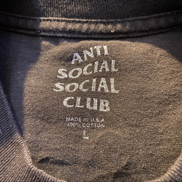 Anti Social Social Club KKoch Black Tee Large - Picture 4 of 4
